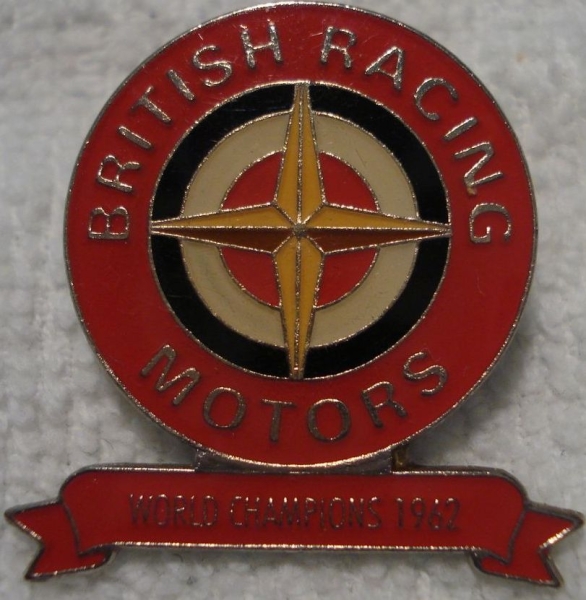 "British Racing Motors" Motorracing-Pin 1962 brass (6777)